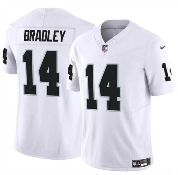 Men & Women & Youth Las Vegas Raiders #14 Carter Bradley White F.U.S.E. Vapor Football Stitched Jersey->las vegas raiders->NFL Jersey